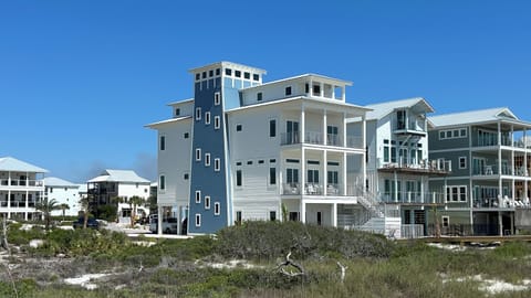 The Lighthouse side view from the beach
