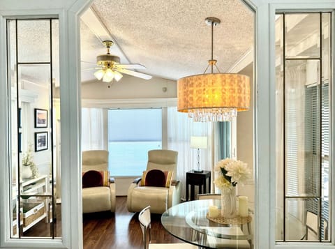 View of living area from kitchen