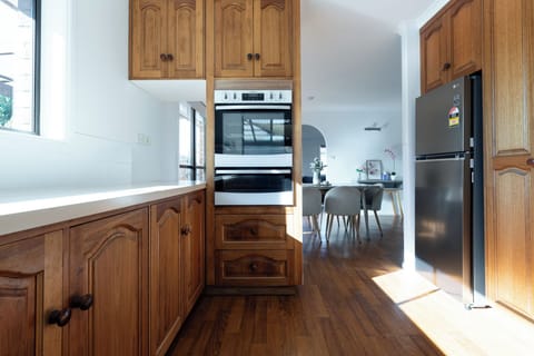 Generous bench space