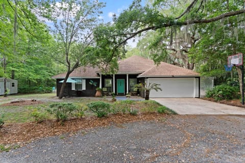 Front of home with keyless entry