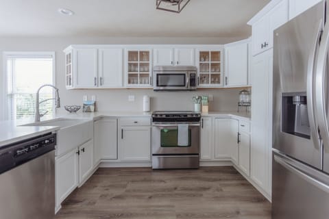 A bright and inviting kitchen, perfect for gathering and making memories!