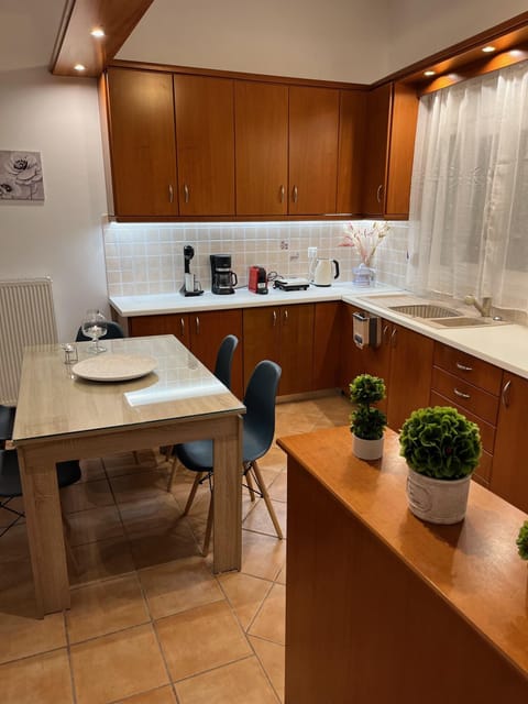 Apartment | Private kitchen | Fridge, microwave, oven, stovetop