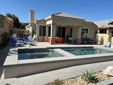 View of the Brand New Large Pool and Spa from the golf course