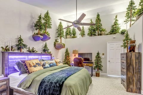 Main Bed Forest Room