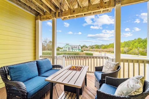 Spacious Deck with View to Clubhouse and Sunsets