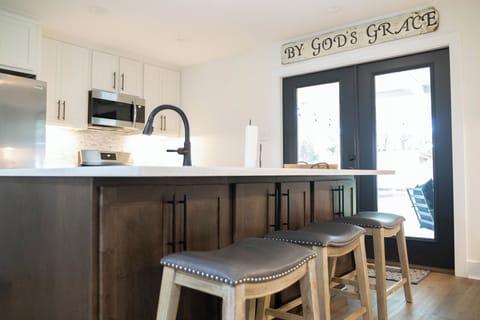 Island seating in kitchen 