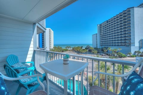 Have your morning coffee while enjoying the ocean breeze.