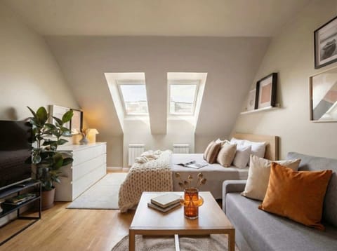 Photo of the whole apartment for up to 4 people. The windows have blackout blinds.