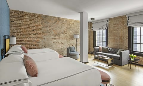 Studio Suite, Multiple Beds (Historic) | Frette Italian sheets, premium bedding, pillowtop beds, minibar