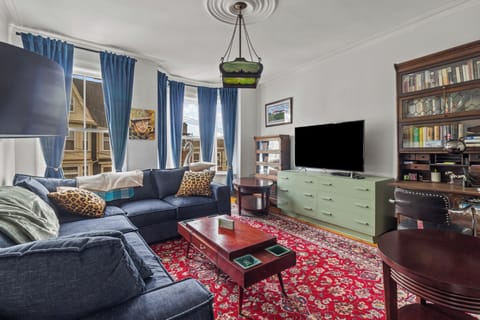 Spacious living area for movie nights