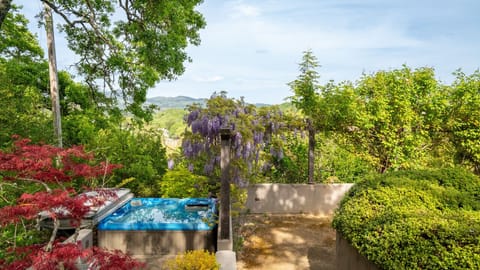 Melt the stress away in the jacuzzi