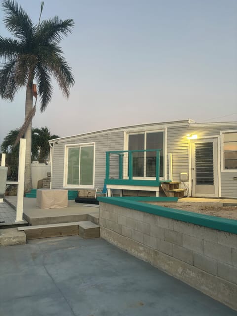 Back of house, concrete slab near canal!