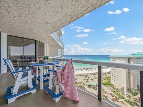Your private balcony offers stunning gulf views where you can sip morning coffee while watching the turquoise waves meet pristine white sand.