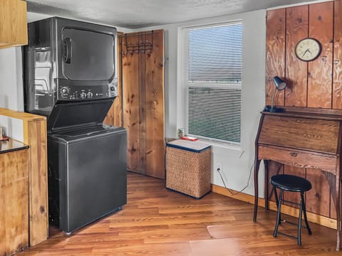 Private washer/dryer and desk area