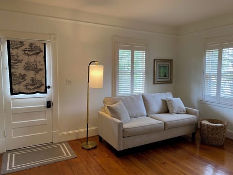 Welcome to the cottage.  In the living room you'll find a sleeper sofa for two.