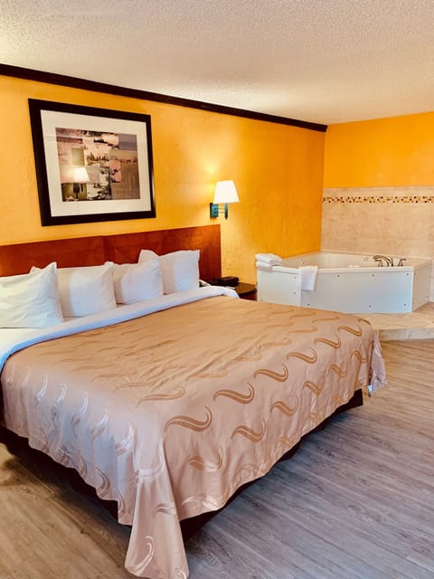 In-room safe, desk, laptop workspace, blackout drapes