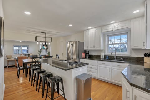 Our kitchen is stocked with everything you need to make a meal! 