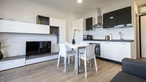 Apartment (1 Bedroom) | Living area | 55-inch Smart TV with satellite channels