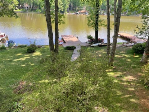 View of our Dock from the rear new trex deck