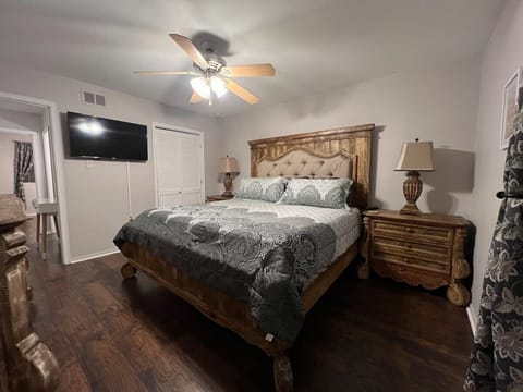 Master Bedroom with King bed and smart TV