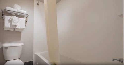 Room, 1 King Bed, Accessible | Bathroom | Combined shower/tub, free toiletries, hair dryer, towels