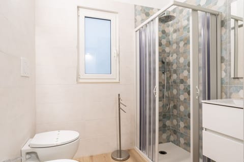 Basic Double Room, 1 Queen Bed, Private Bathroom | Bathroom | Shower, hair dryer, towels, soap