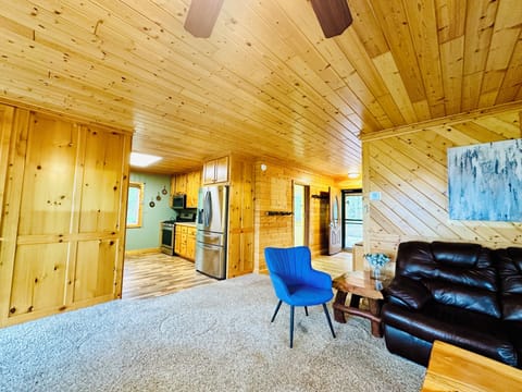 Open layout showing living room and the kitchen