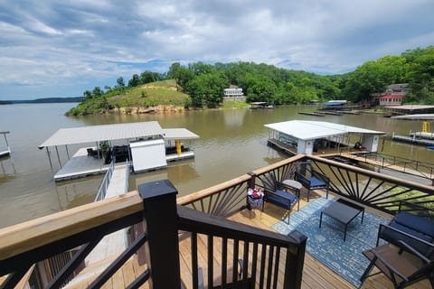 The layers of the deck provide space for adults and children to hang out and connect.