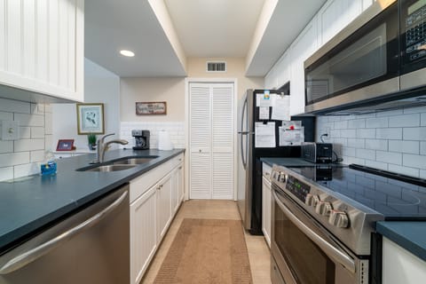 Beautiful kitchen with stainless steel appliances