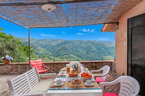 Family House, Multiple Bedrooms, 2 Bathrooms, Mountainside (Villa Ortensie Garden with amazing) | Outdoor dining