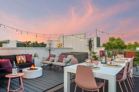 Relax in our cozy rooftop space, perfect for unwinding after a day of exploring!
