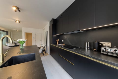 Luxury Duplex, City View | Private kitchen