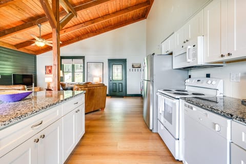 Kitchen facing living room