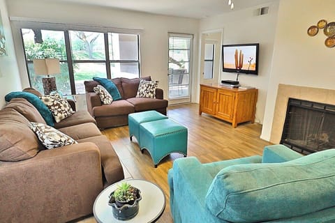 Modern and Bright Living Space
Fireplace (ONLY Decorative)