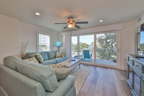 Living Room with Balcony Access