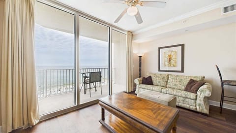 Balcony access in living area