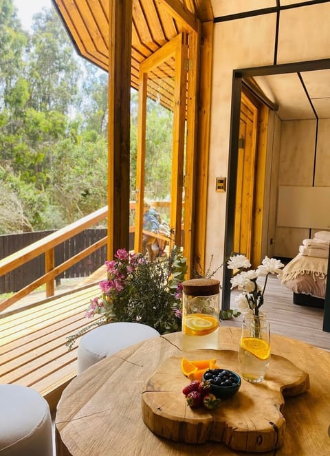 Cabaña Nordic doble deluxe | Living area