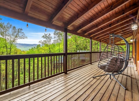 Main Level Deck with Swing to RELAX and Soak in the view of Wears Valley