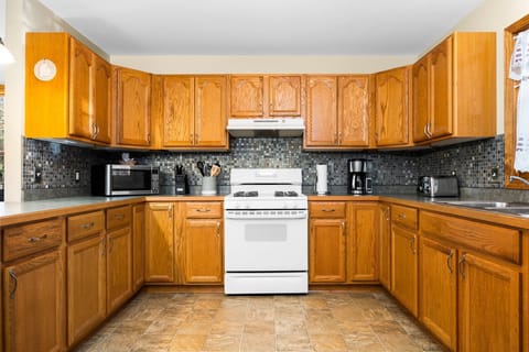 Fully stocked kitchen