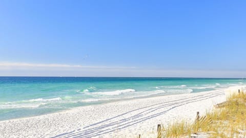 Private beach, white sand