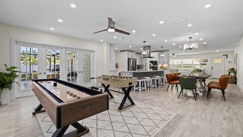 Your next gathering made easy—dine and play without missing a moment.