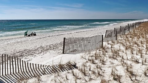Private beach