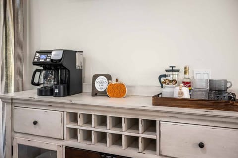 Enjoy a cup of java at the coffee bar in the great room.