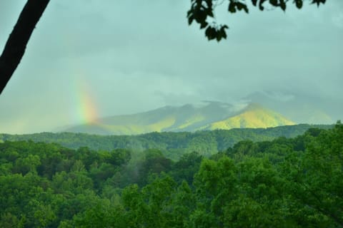 Rainbow over the mountains!