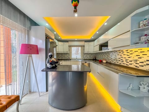 Luxury Villa | Private kitchen | Full-size fridge, oven, stovetop, dishwasher