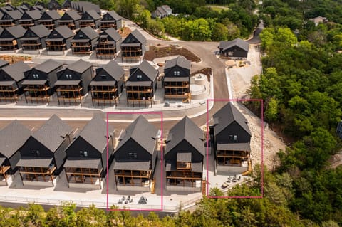 Aerial of Waterfront Green + PGA Clubhouse