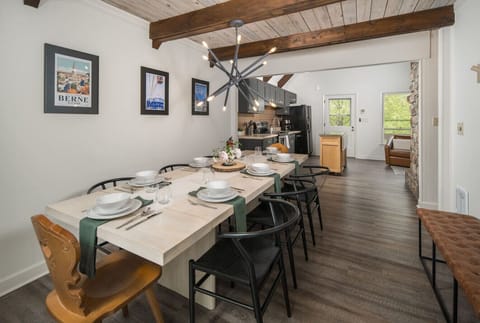 Enjoy plenty of dining space in an open floor plan.