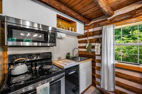 The kitchen is fully equipped with everything the chef in your group needs.