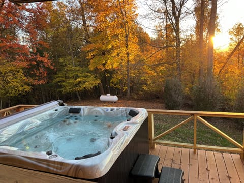 Hot tub side view