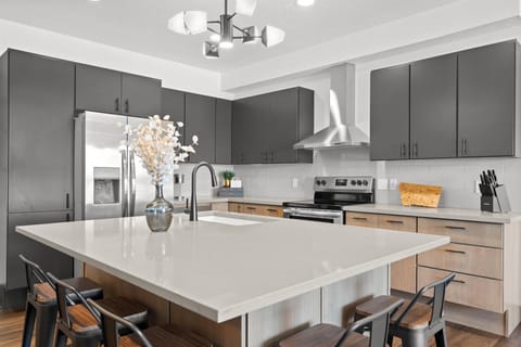 The fully stocked kitchen includes everything you need to feel right at home